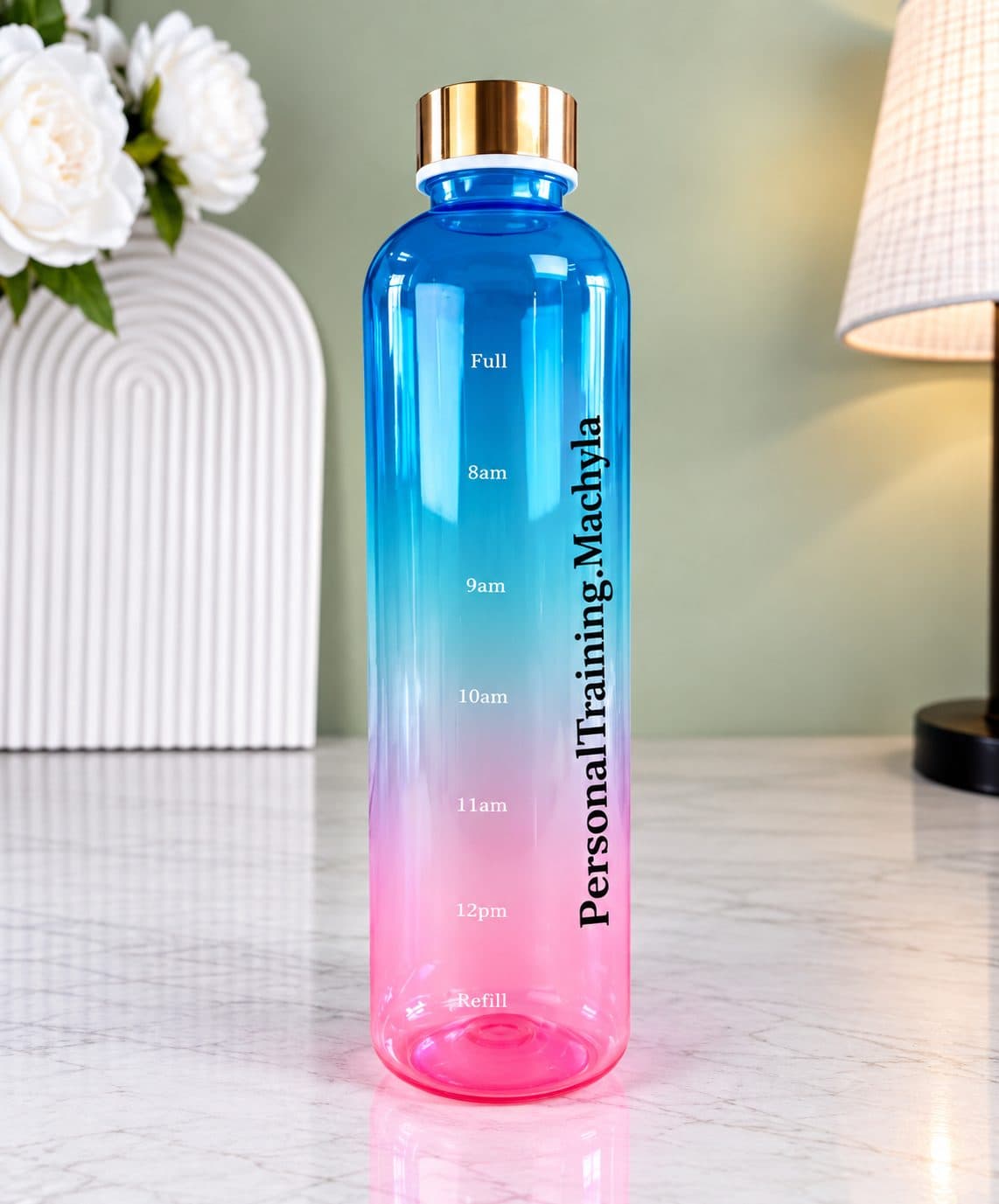 Water Bottle 1L (Blue/Pink) — photo 2 of 2